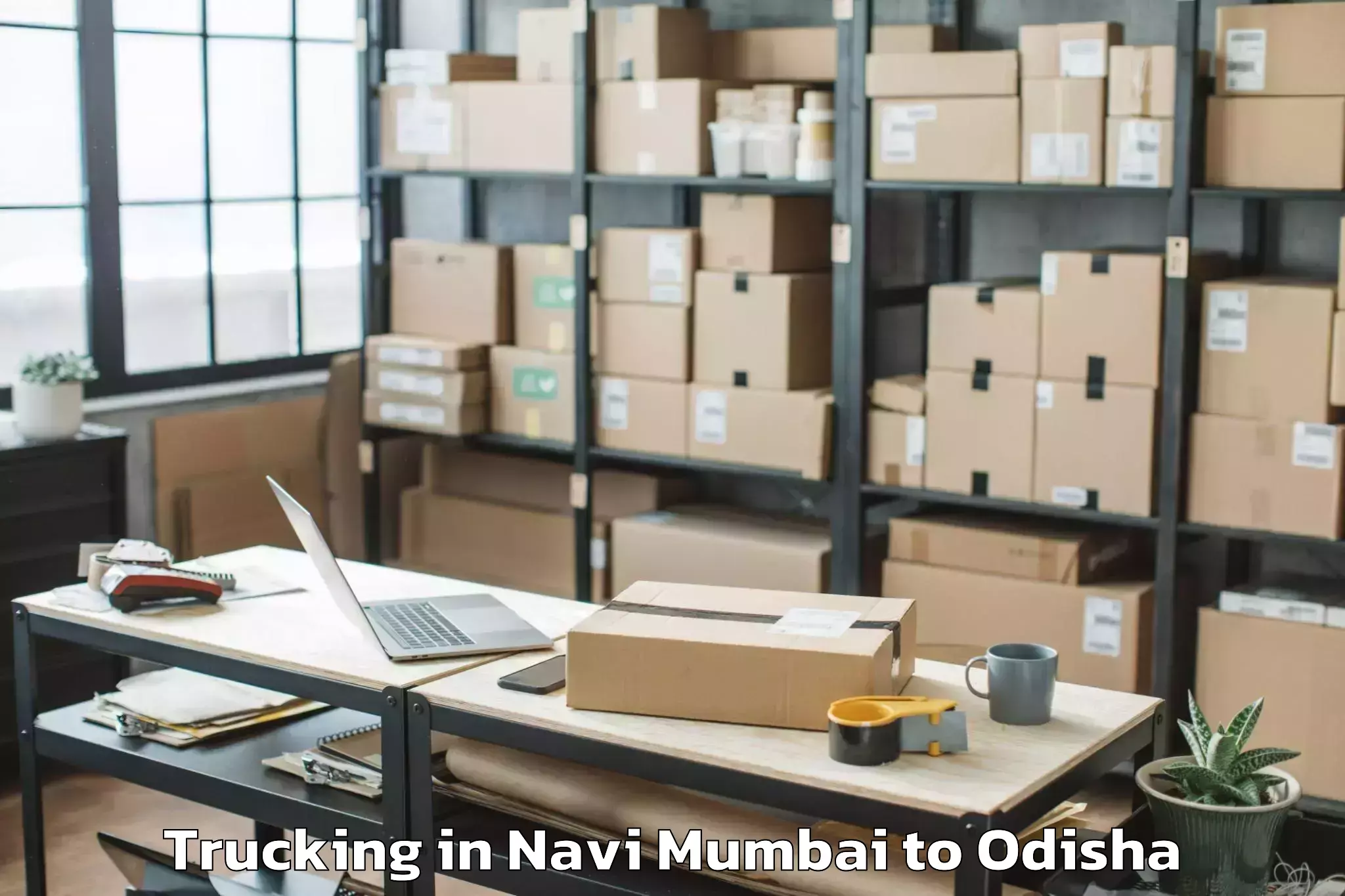 Professional Navi Mumbai to Mahulpalli Trucking